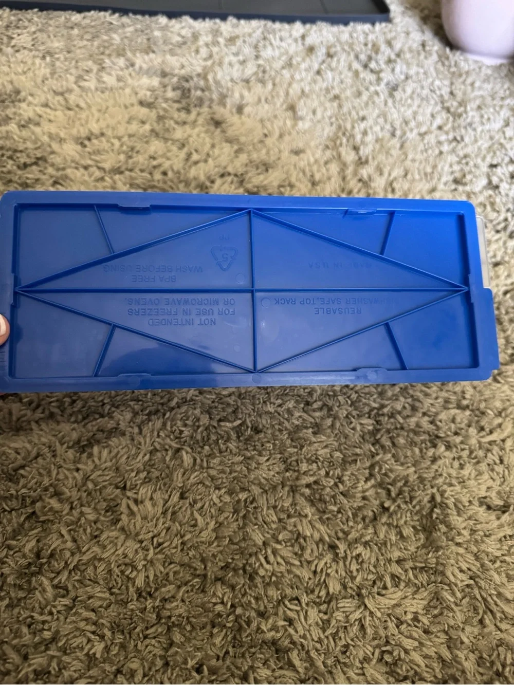 Vintage Kraft Velveeta Cheese Keeper Storage Container - Blue & Clear